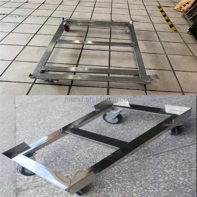 Vier das Rad-karrt Aluminiumpritschenwagen-Laufkatzen-Wagen-Supermarkt-Logistik-Haus-Transport-Behälter-Kasten bewegende Transportwagen