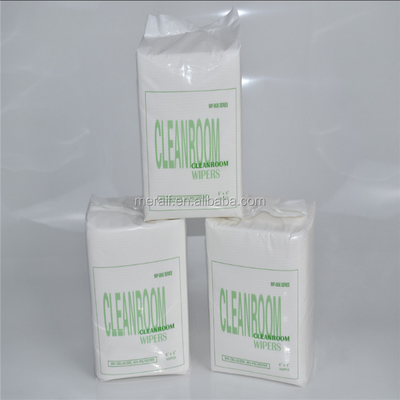 Fabrikgroßhandel 1009le Polyester fusselfreier Cleanroom-Wischer 100% für industrielles