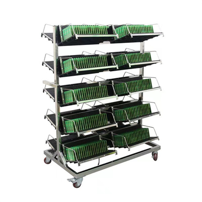 SMT Antistatisches ESD-Magazin-Rack Anti-statisches PCB-Magazin-Rack für PCB-Bauanlage-Pick-and-Place-Maschine