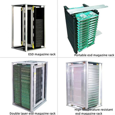 SMT Antistatisches ESD-Magazin-Rack Anti-statisches PCB-Magazin-Rack für PCB-Bauanlage-Pick-and-Place-Maschine
