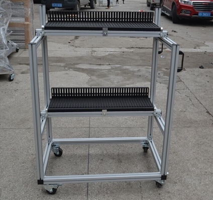 2 Schichten Esd-Zeitschriftenständer-Zufuhr-Speicher-Wagen-800 x 600 x 1100 Millimeter